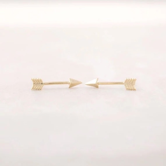 Jewelry - NWT Gold Plated Arrow Stud Earrings